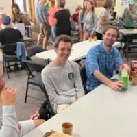 Beaver Island Participants having lunch at the Sustainability Fair